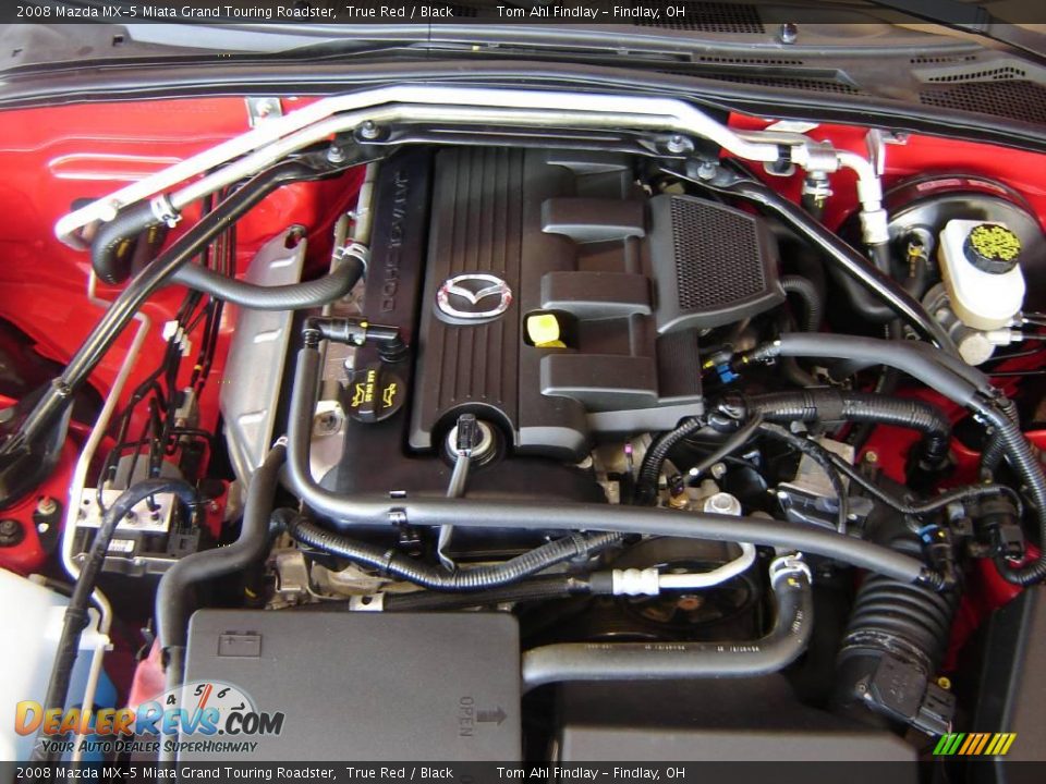2008 Mazda MX-5 Miata Grand Touring Roadster True Red / Black Photo #18