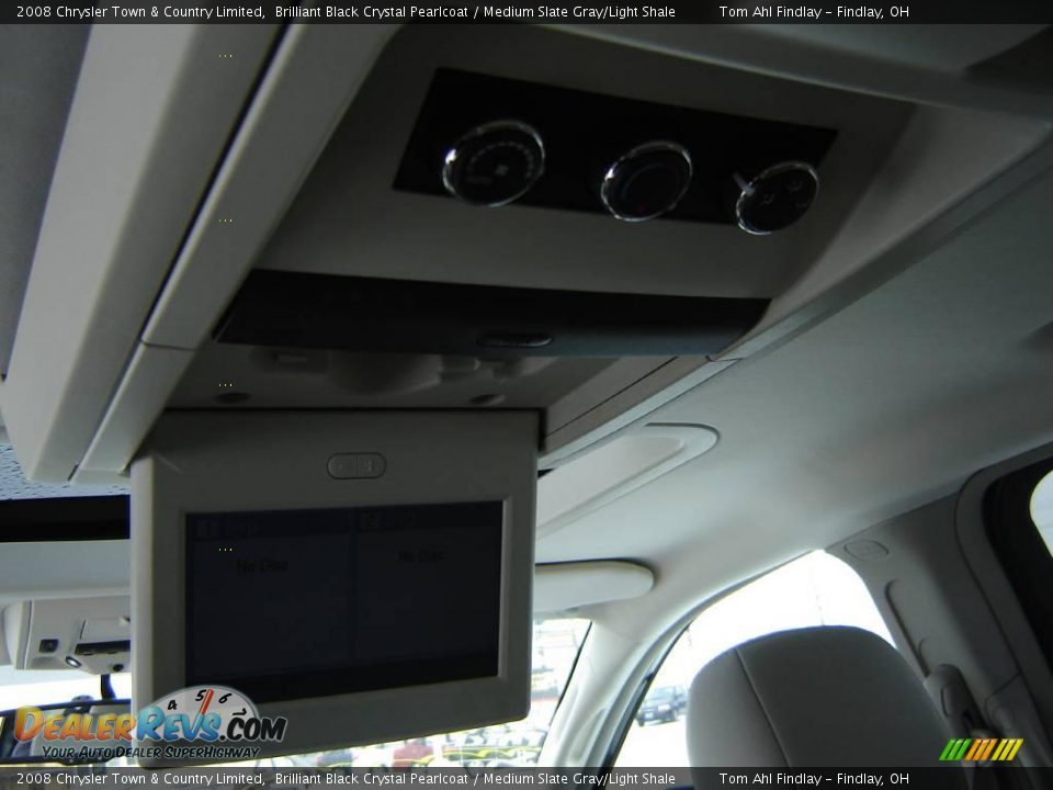 2008 Chrysler Town & Country Limited Brilliant Black Crystal Pearlcoat / Medium Slate Gray/Light Shale Photo #21