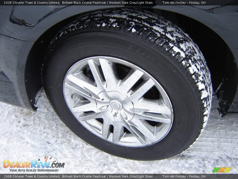 2008 Chrysler Town & Country Limited Brilliant Black Crystal Pearlcoat / Medium Slate Gray/Light Shale Photo #22