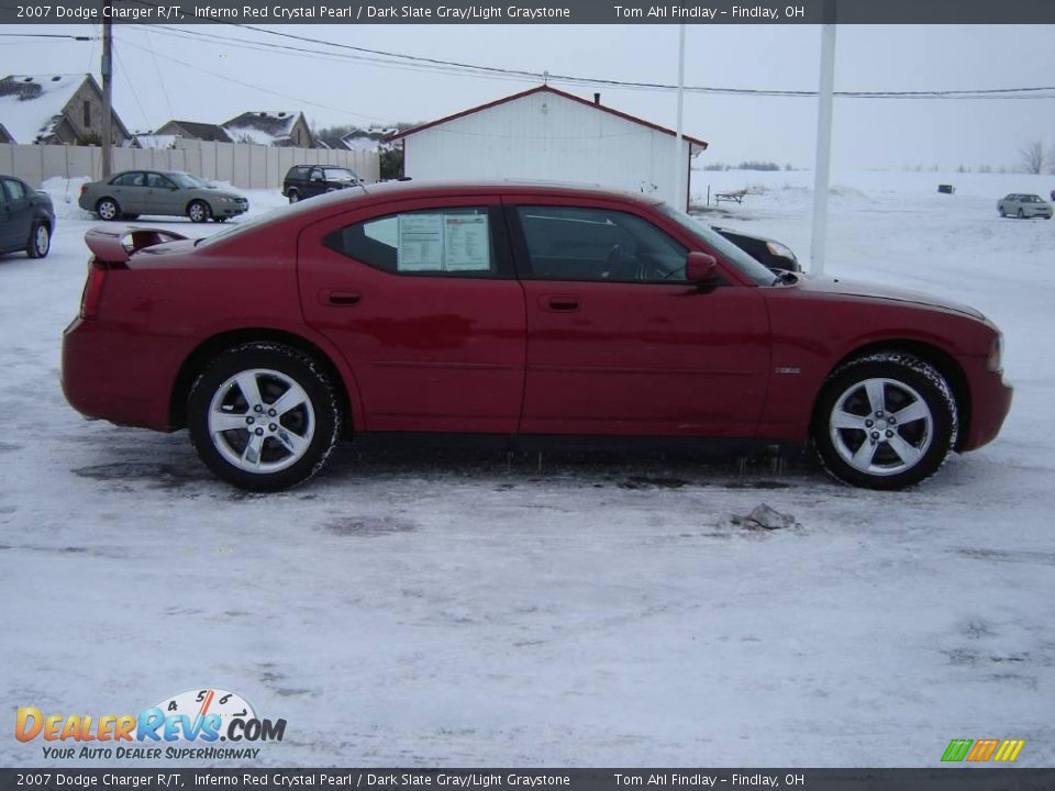 2007 Dodge Charger R/T Inferno Red Crystal Pearl / Dark Slate Gray/Light Graystone Photo #6