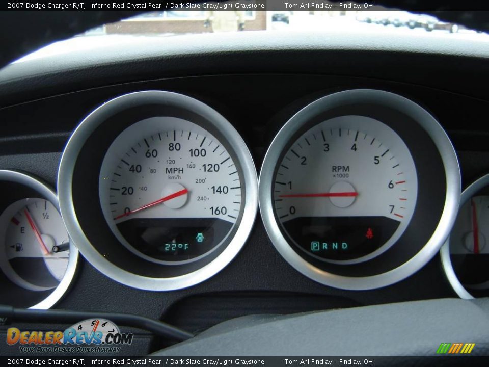 2007 Dodge Charger R/T Inferno Red Crystal Pearl / Dark Slate Gray/Light Graystone Photo #14
