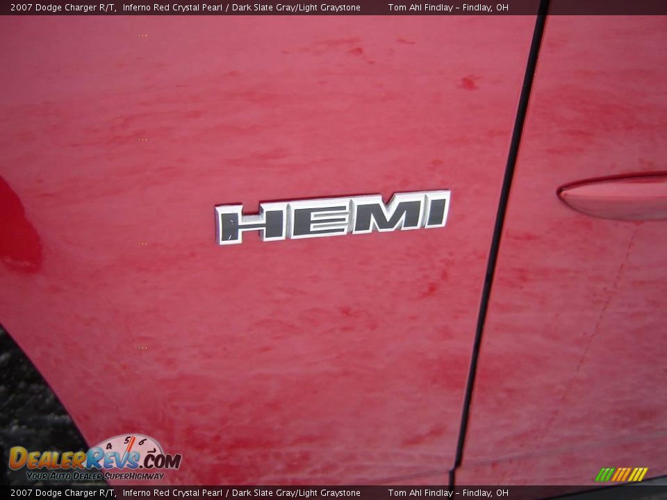 2007 Dodge Charger R/T Inferno Red Crystal Pearl / Dark Slate Gray/Light Graystone Photo #17