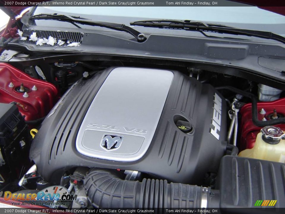 2007 Dodge Charger R/T Inferno Red Crystal Pearl / Dark Slate Gray/Light Graystone Photo #18