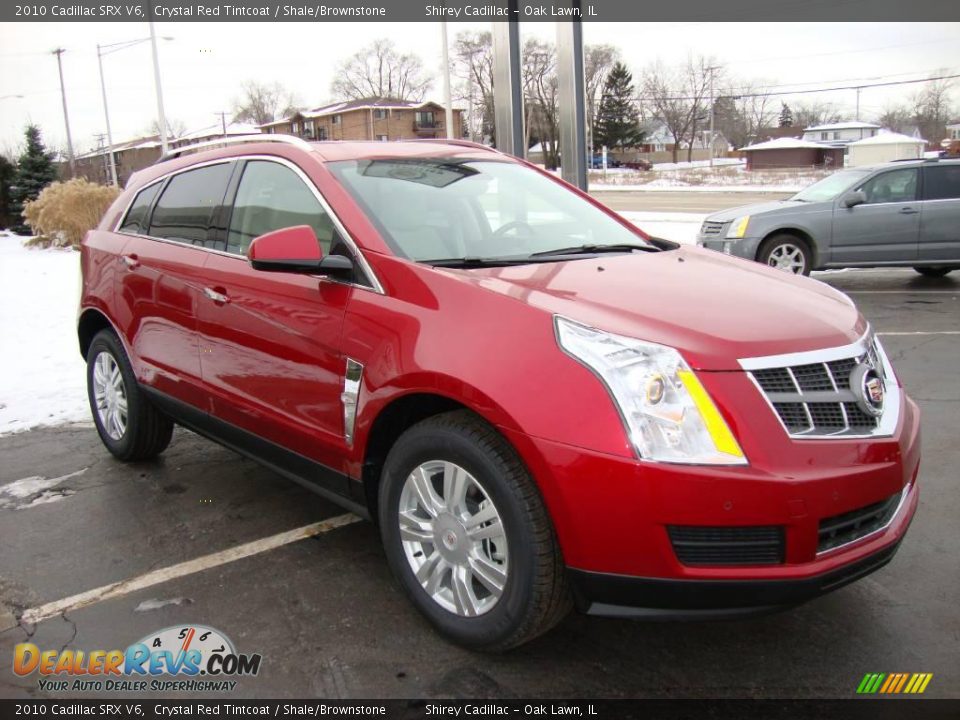 2010 Cadillac SRX V6 Crystal Red Tintcoat / Shale/Brownstone Photo #3