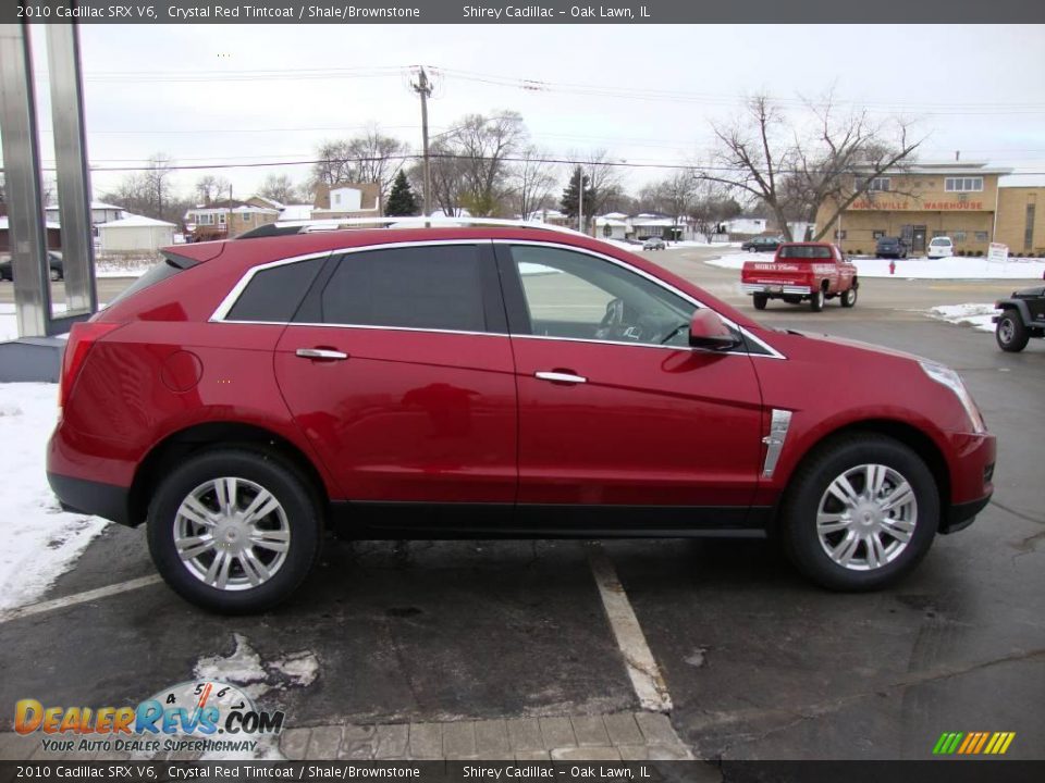 2010 Cadillac SRX V6 Crystal Red Tintcoat / Shale/Brownstone Photo #4