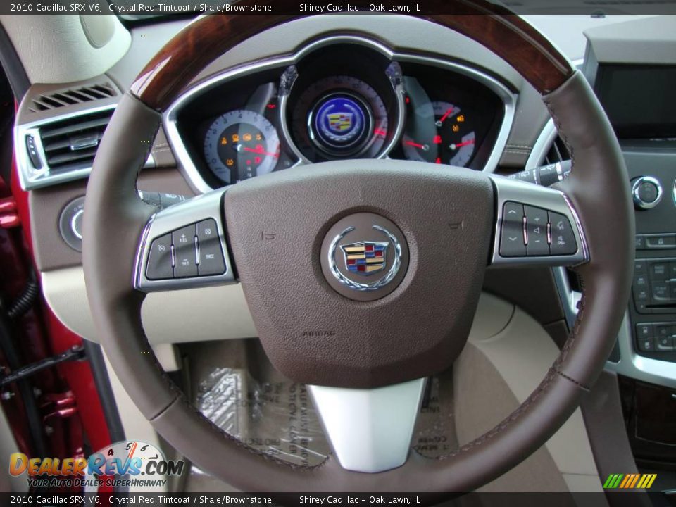 2010 Cadillac SRX V6 Crystal Red Tintcoat / Shale/Brownstone Photo #17