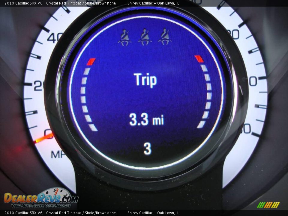 2010 Cadillac SRX V6 Crystal Red Tintcoat / Shale/Brownstone Photo #21