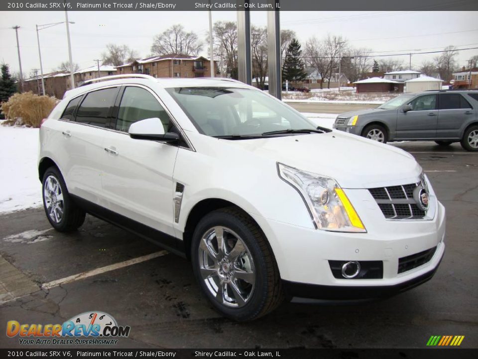 2010 Cadillac SRX V6 Platinum Ice Tricoat / Shale/Ebony Photo #3