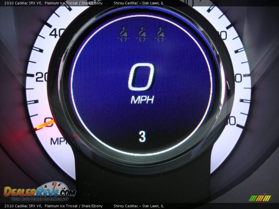 2010 Cadillac SRX V6 Platinum Ice Tricoat / Shale/Ebony Photo #20
