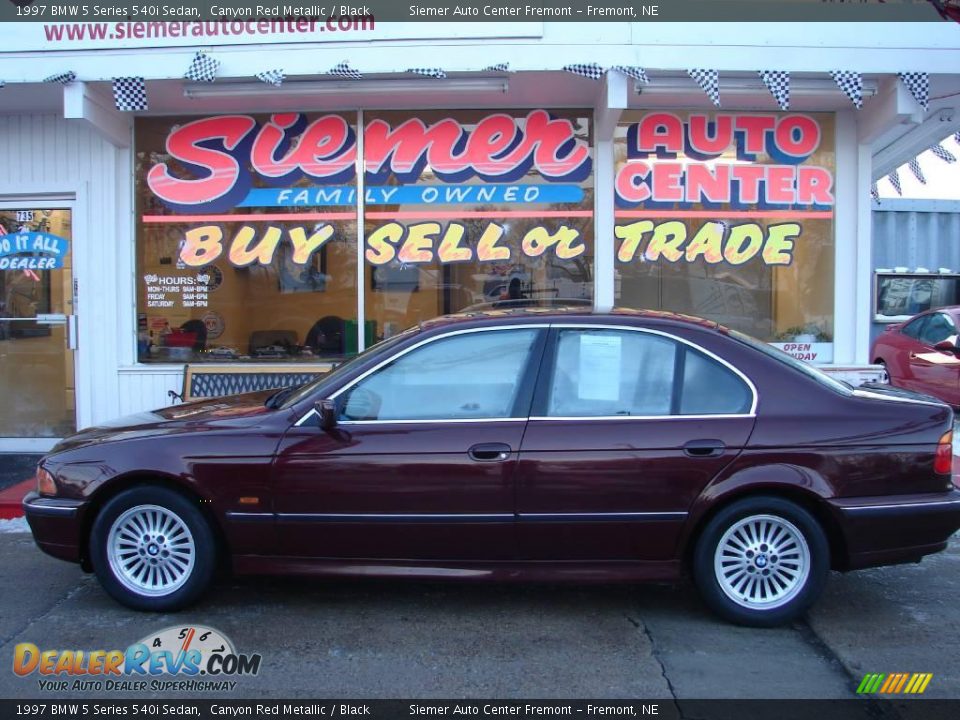 1997 BMW 5 Series 540i Sedan Canyon Red Metallic / Black Photo #1