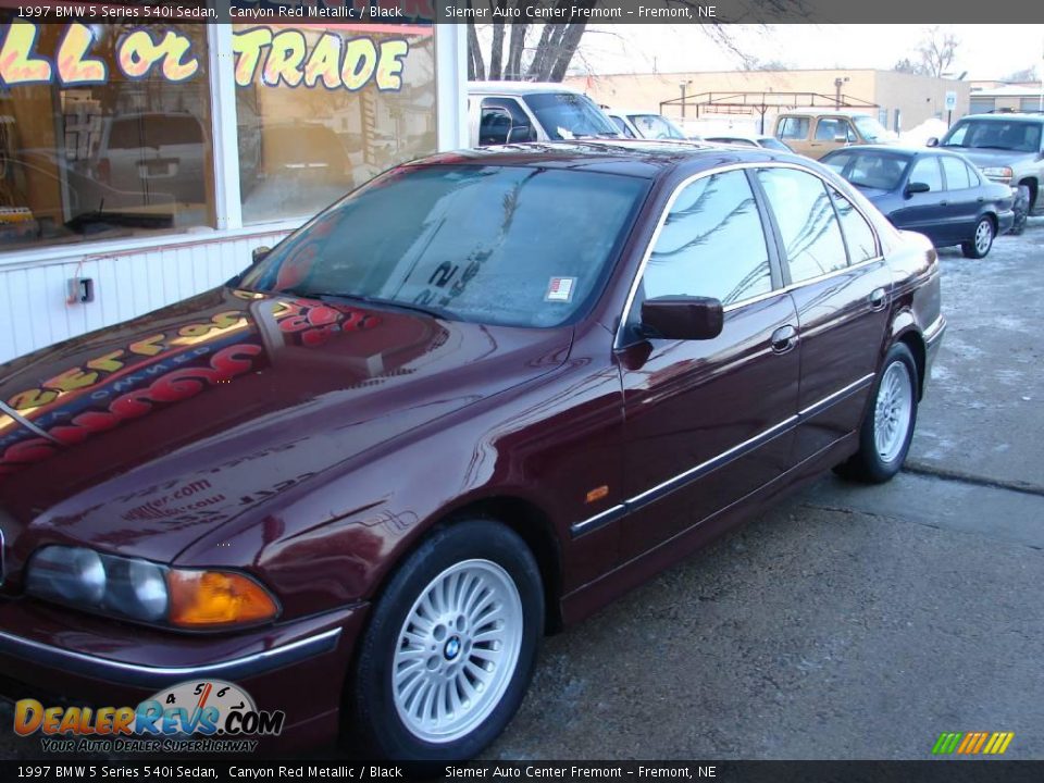 1997 BMW 5 Series 540i Sedan Canyon Red Metallic / Black Photo #2