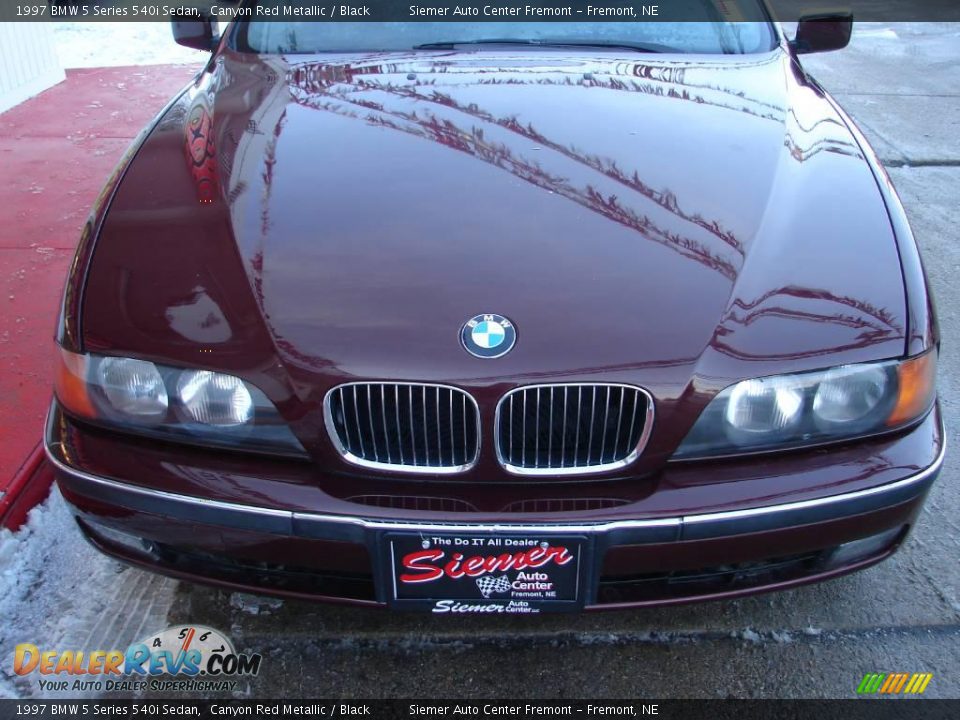 1997 BMW 5 Series 540i Sedan Canyon Red Metallic / Black Photo #3