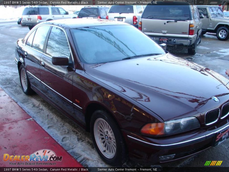 1997 BMW 5 Series 540i Sedan Canyon Red Metallic / Black Photo #4