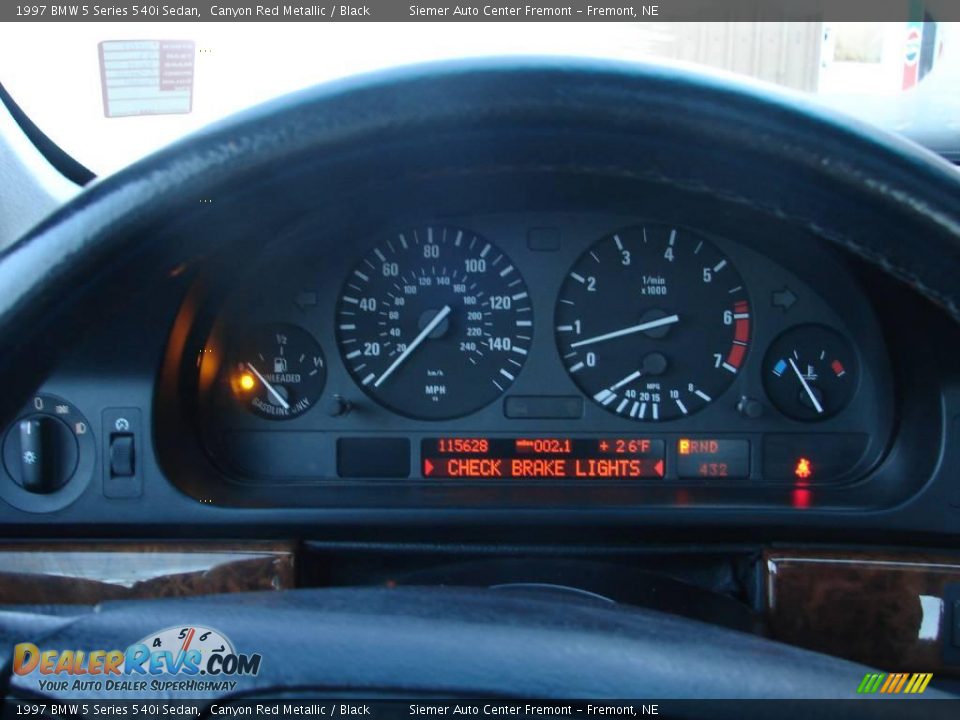 1997 BMW 5 Series 540i Sedan Canyon Red Metallic / Black Photo #8