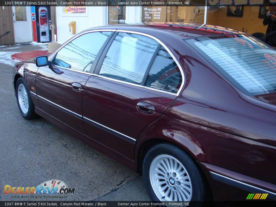 1997 BMW 5 Series 540i Sedan Canyon Red Metallic / Black Photo #11