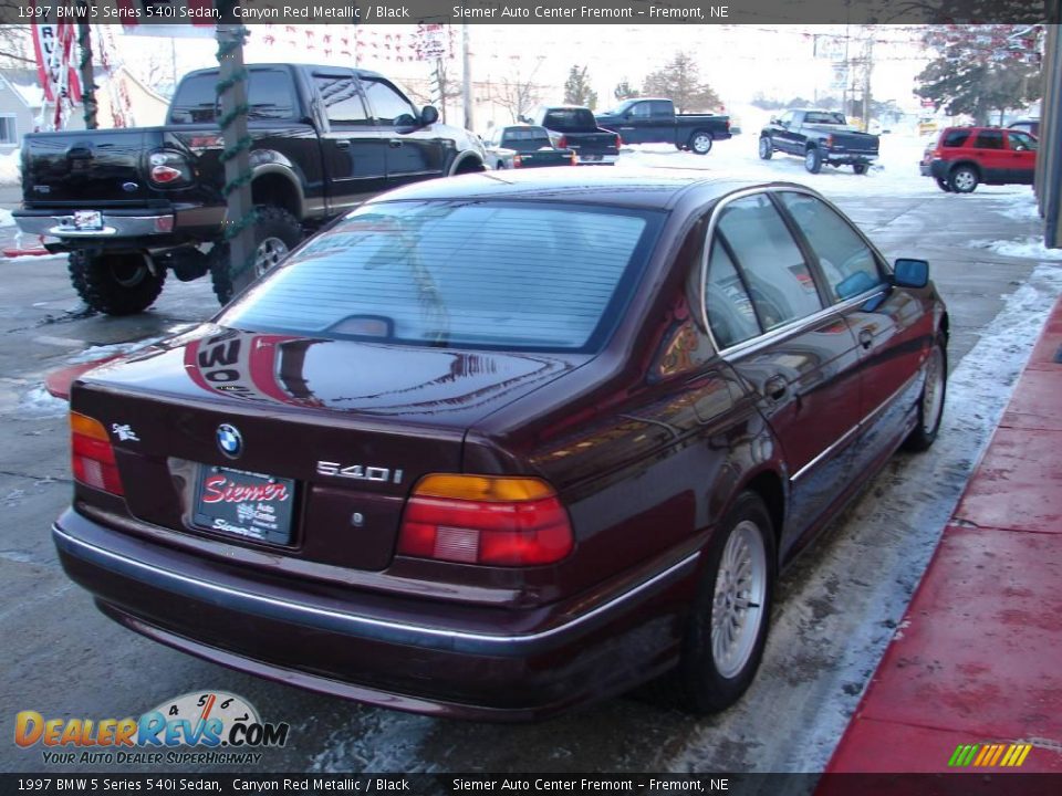 1997 BMW 5 Series 540i Sedan Canyon Red Metallic / Black Photo #12