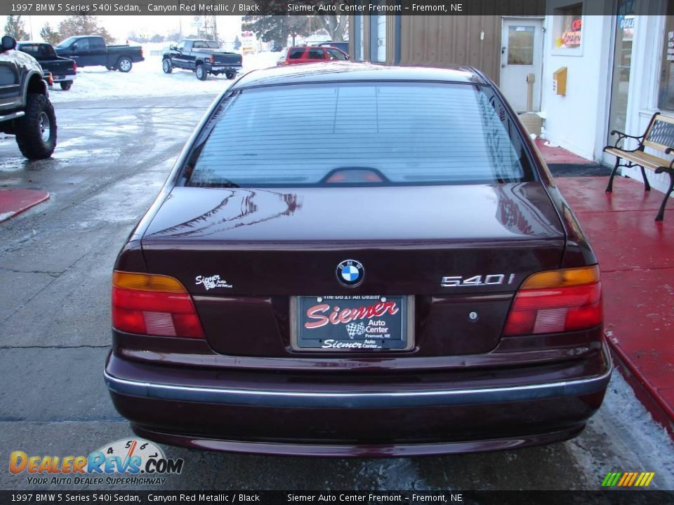 1997 BMW 5 Series 540i Sedan Canyon Red Metallic / Black Photo #14