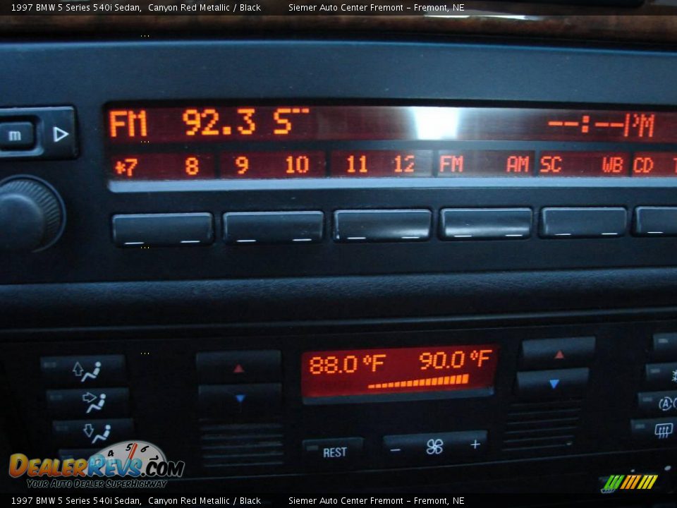 1997 BMW 5 Series 540i Sedan Canyon Red Metallic / Black Photo #15