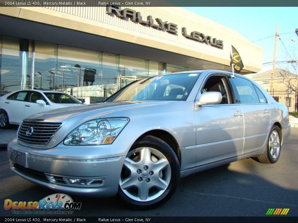 2004 Lexus LS 430 Mercury Metallic / Black Photo #1