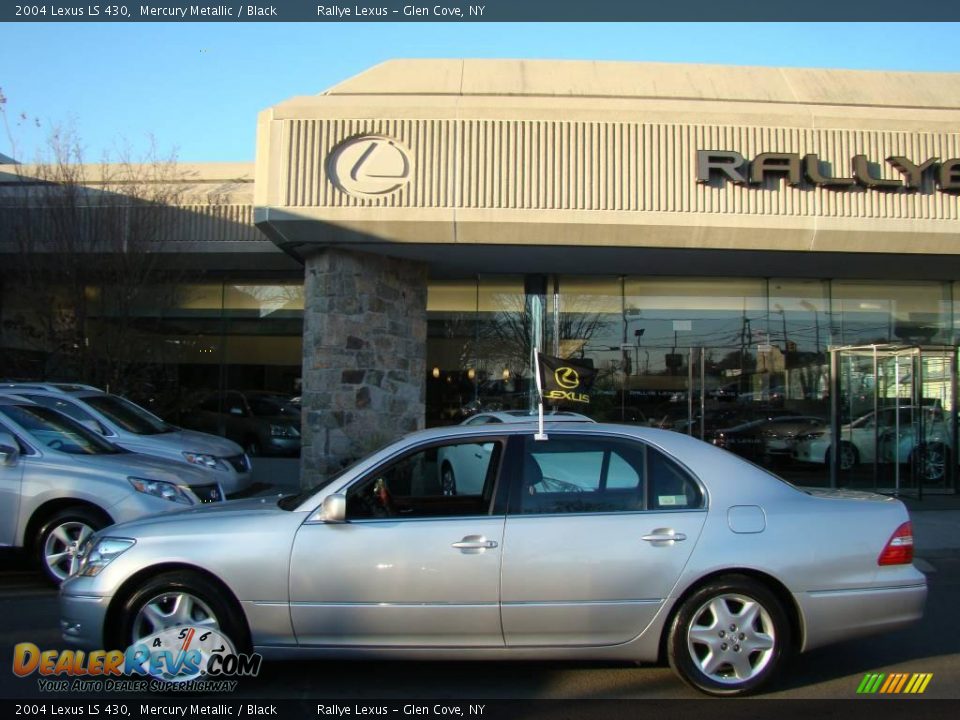 2004 Lexus LS 430 Mercury Metallic / Black Photo #3