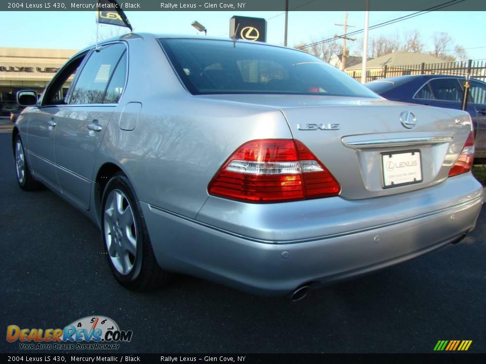 2004 Lexus LS 430 Mercury Metallic / Black Photo #4