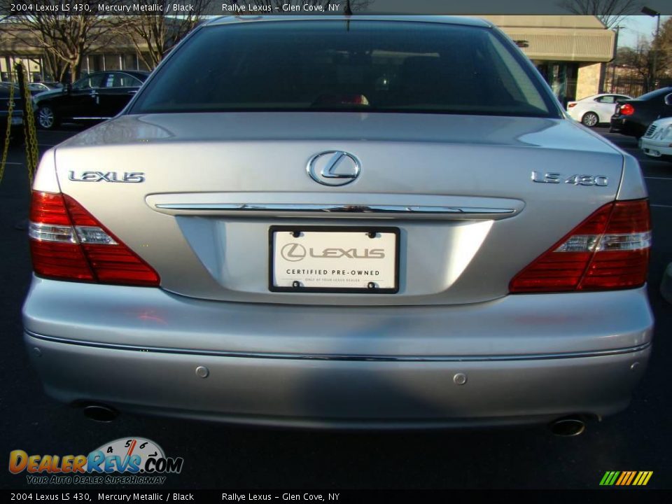 2004 Lexus LS 430 Mercury Metallic / Black Photo #5