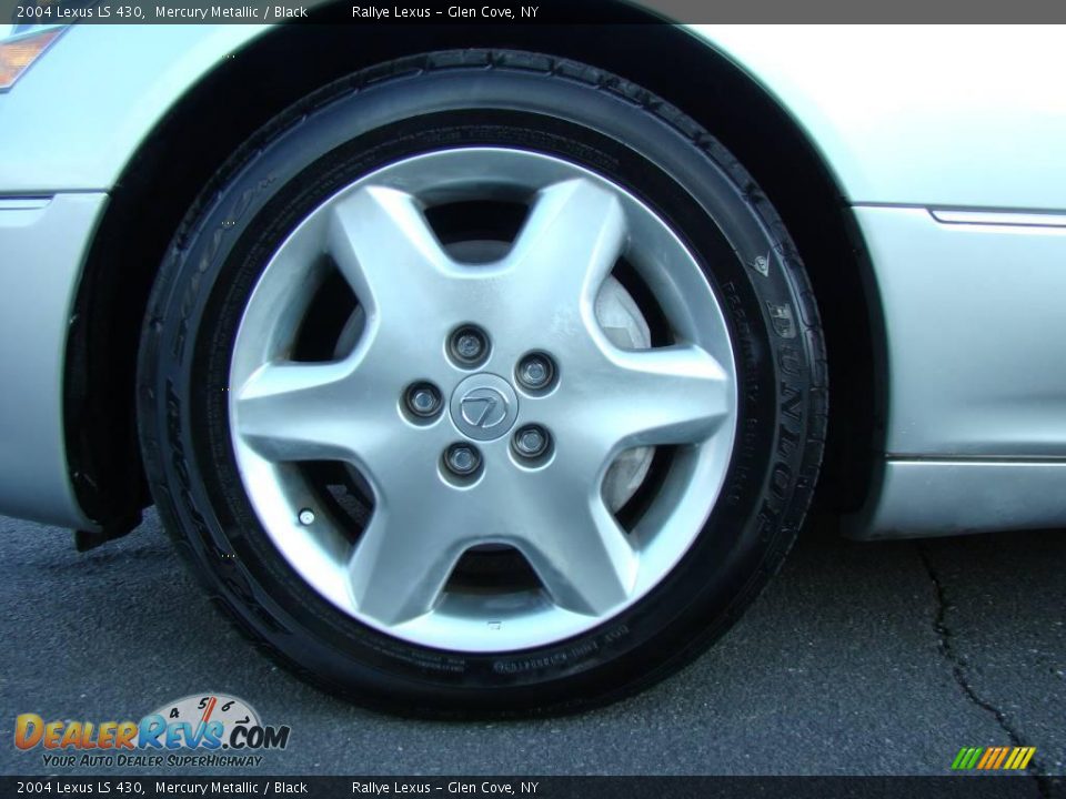 2004 Lexus LS 430 Mercury Metallic / Black Photo #6