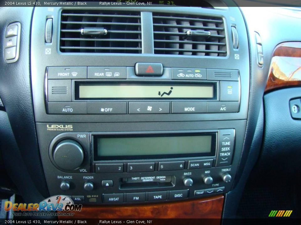 2004 Lexus LS 430 Mercury Metallic / Black Photo #13