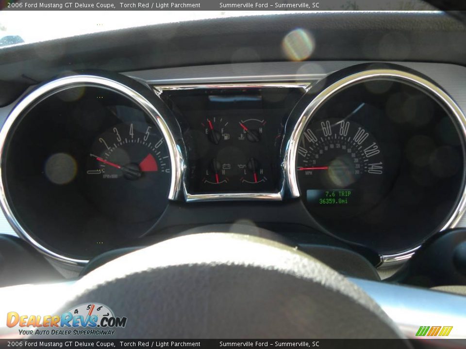 2006 Ford Mustang GT Deluxe Coupe Torch Red / Light Parchment Photo #18