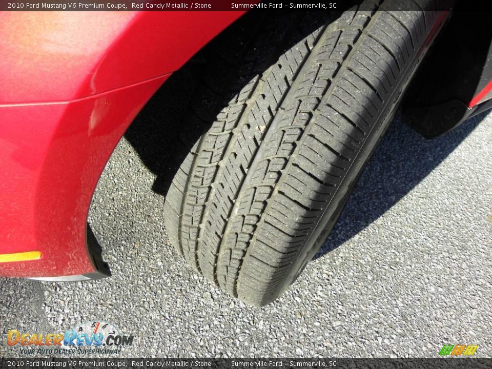 2010 Ford Mustang V6 Premium Coupe Red Candy Metallic / Stone Photo #14