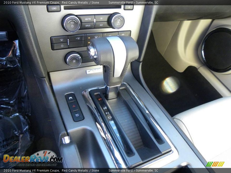 2010 Ford Mustang V6 Premium Coupe Red Candy Metallic / Stone Photo #16