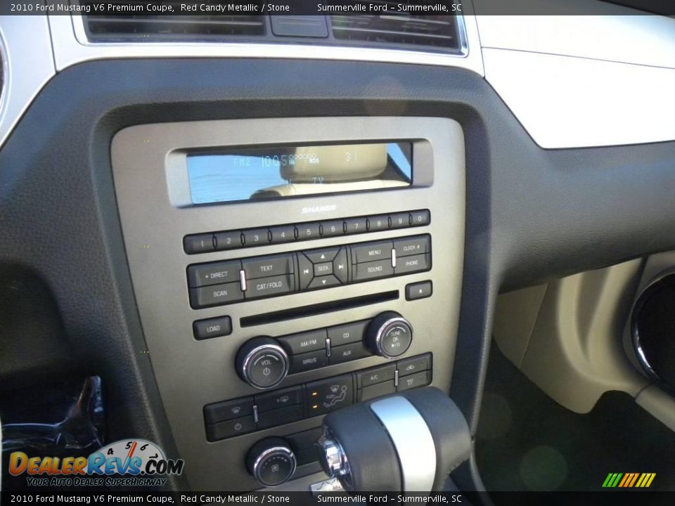 2010 Ford Mustang V6 Premium Coupe Red Candy Metallic / Stone Photo #17