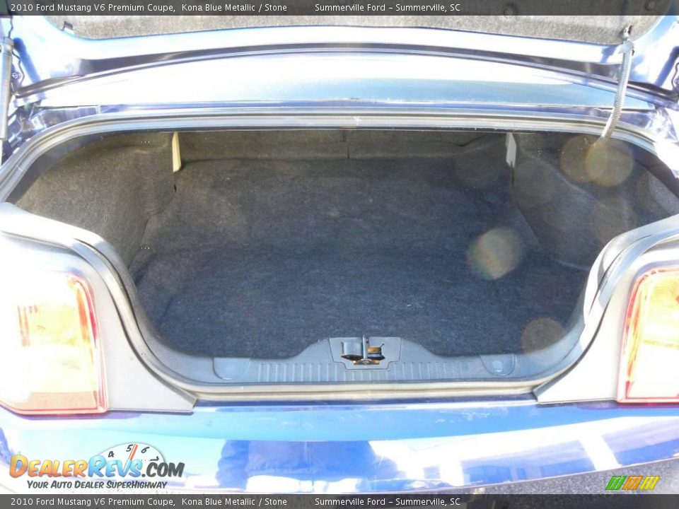 2010 Ford Mustang V6 Premium Coupe Kona Blue Metallic / Stone Photo #11