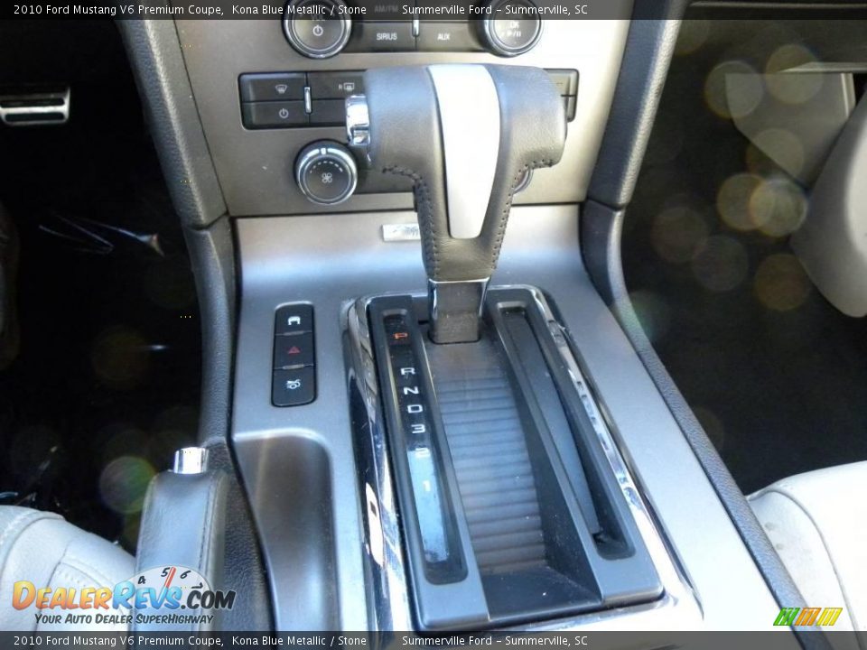 2010 Ford Mustang V6 Premium Coupe Kona Blue Metallic / Stone Photo #16