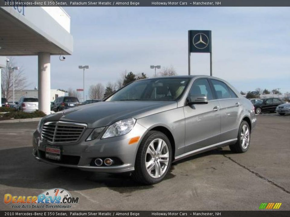 2010 Mercedes-Benz E 350 Sedan Palladium Silver Metallic / Almond Beige Photo #1