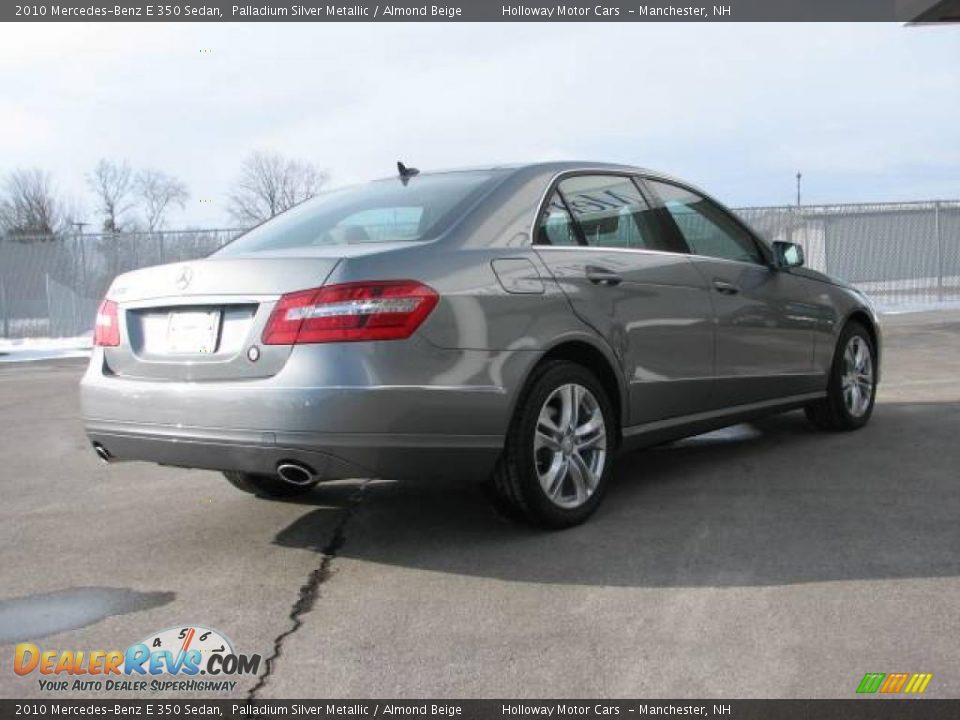 2010 Mercedes-Benz E 350 Sedan Palladium Silver Metallic / Almond Beige Photo #3
