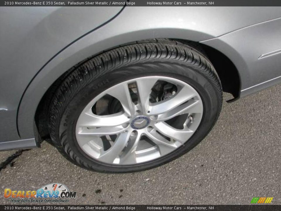 2010 Mercedes-Benz E 350 Sedan Palladium Silver Metallic / Almond Beige Photo #4