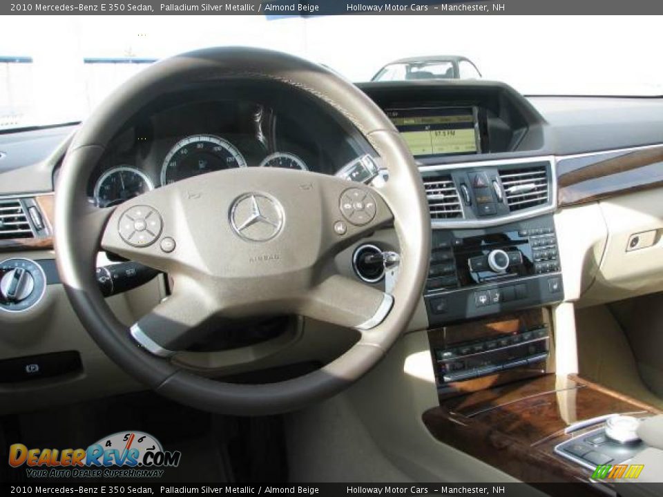2010 Mercedes-Benz E 350 Sedan Palladium Silver Metallic / Almond Beige Photo #6