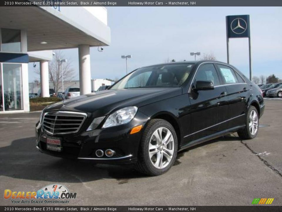 2010 Mercedes-Benz E 350 4Matic Sedan Black / Almond Beige Photo #1
