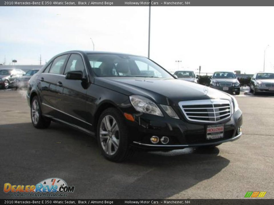 2010 Mercedes-Benz E 350 4Matic Sedan Black / Almond Beige Photo #2