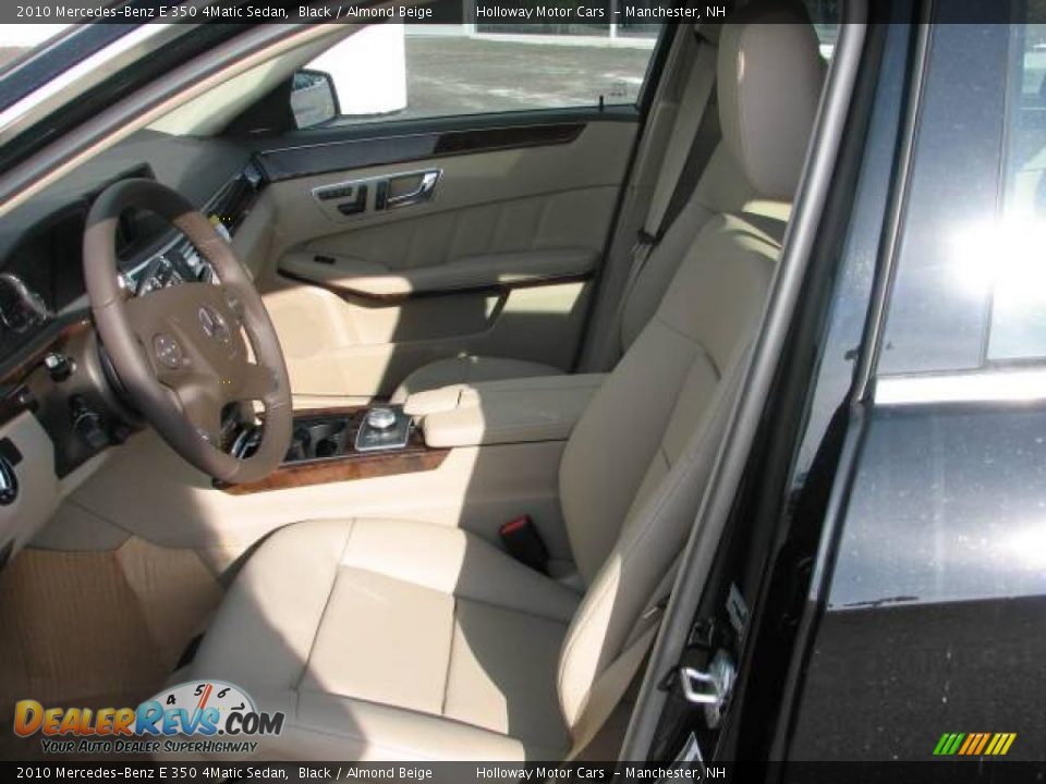 2010 Mercedes-Benz E 350 4Matic Sedan Black / Almond Beige Photo #8
