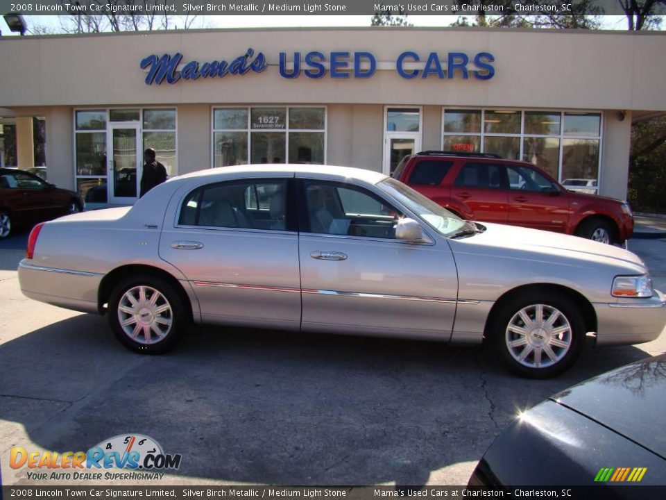 2008 Lincoln Town Car Signature Limited Silver Birch Metallic / Medium Light Stone Photo #1