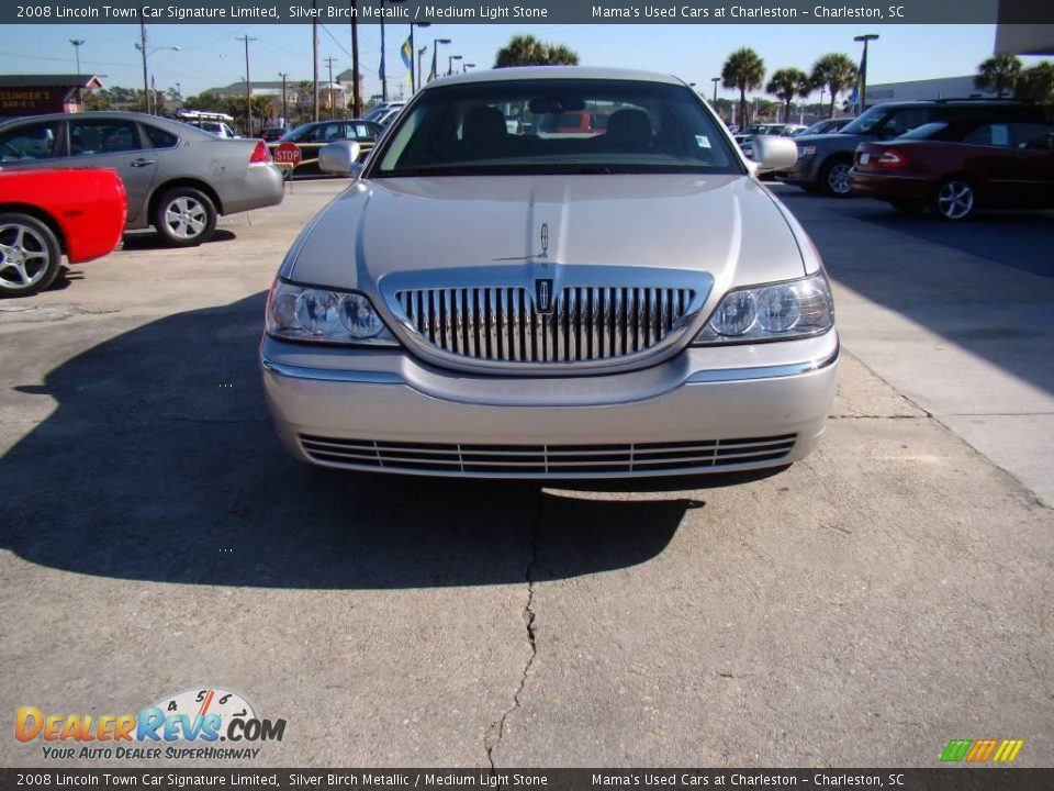2008 Lincoln Town Car Signature Limited Silver Birch Metallic / Medium Light Stone Photo #3