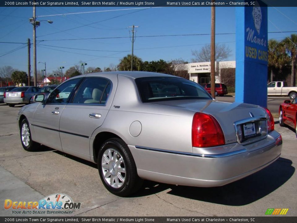 2008 Lincoln Town Car Signature Limited Silver Birch Metallic / Medium Light Stone Photo #6