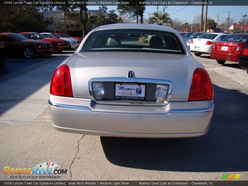 2008 Lincoln Town Car Signature Limited Silver Birch Metallic / Medium Light Stone Photo #7
