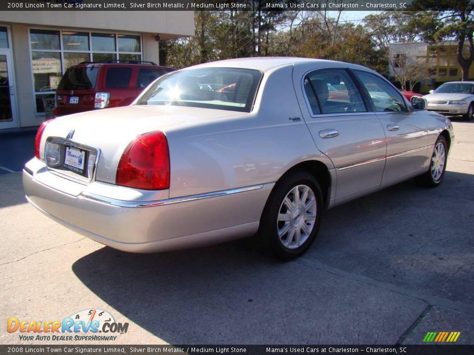 2008 Lincoln Town Car Signature Limited Silver Birch Metallic / Medium Light Stone Photo #8