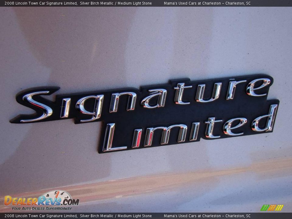 2008 Lincoln Town Car Signature Limited Silver Birch Metallic / Medium Light Stone Photo #11