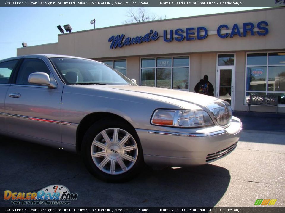 2008 Lincoln Town Car Signature Limited Silver Birch Metallic / Medium Light Stone Photo #30