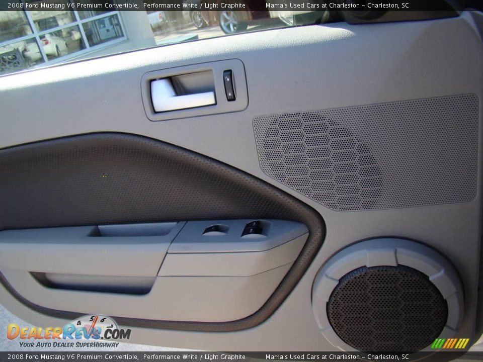 2008 Ford Mustang V6 Premium Convertible Performance White / Light Graphite Photo #14