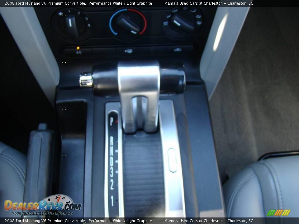 2008 Ford Mustang V6 Premium Convertible Performance White / Light Graphite Photo #19